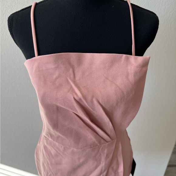 Lulus Drinks on Me Mauve Pink Sleeveless Pleated Bodycon Dress Size M - Picture 8 of 15